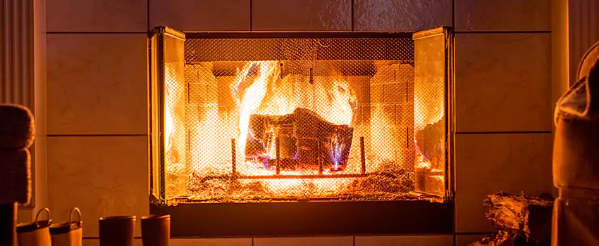 Mendota Hearth Landscape Fireplace Installation in Anthem, Arizona