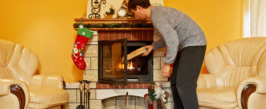 Rusted Metal Fireplace Restoration in Anthem, Arizona